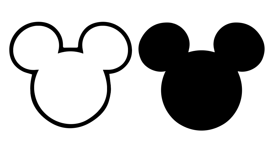 Mickey Mouse Head With Heandstand Svg