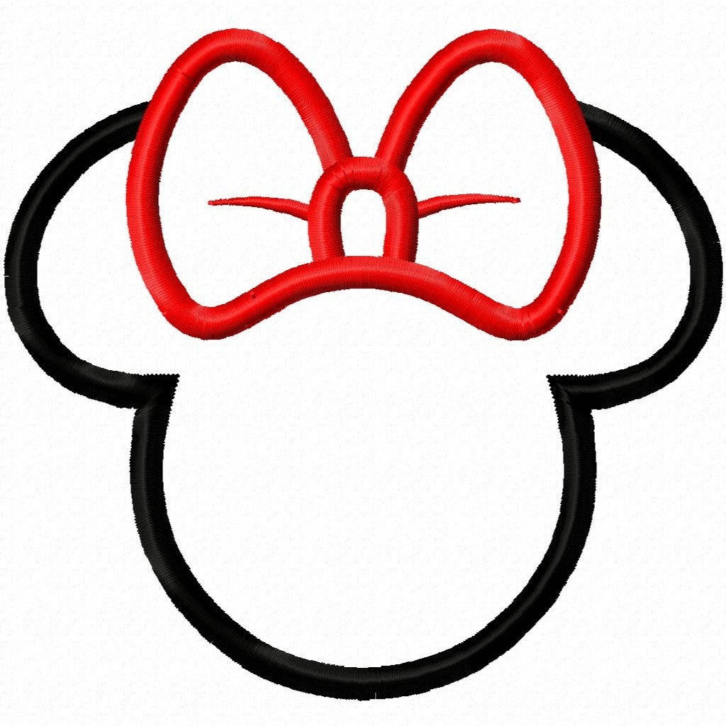 Mickey Mouse Ears Outline Svg