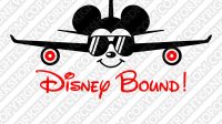Mickey Mouse Airplane Svg