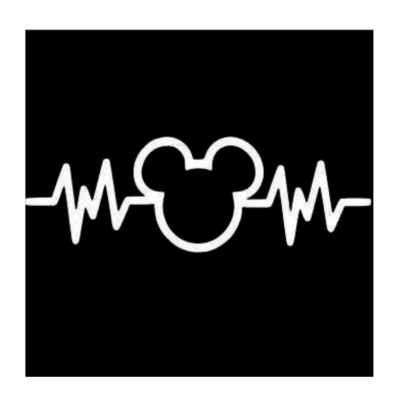 Mickey Mouse Heart Beat Svg
