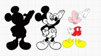Layered Mickey Mouse Circus Svg
