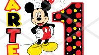Mickey Mouse Birthday Svg