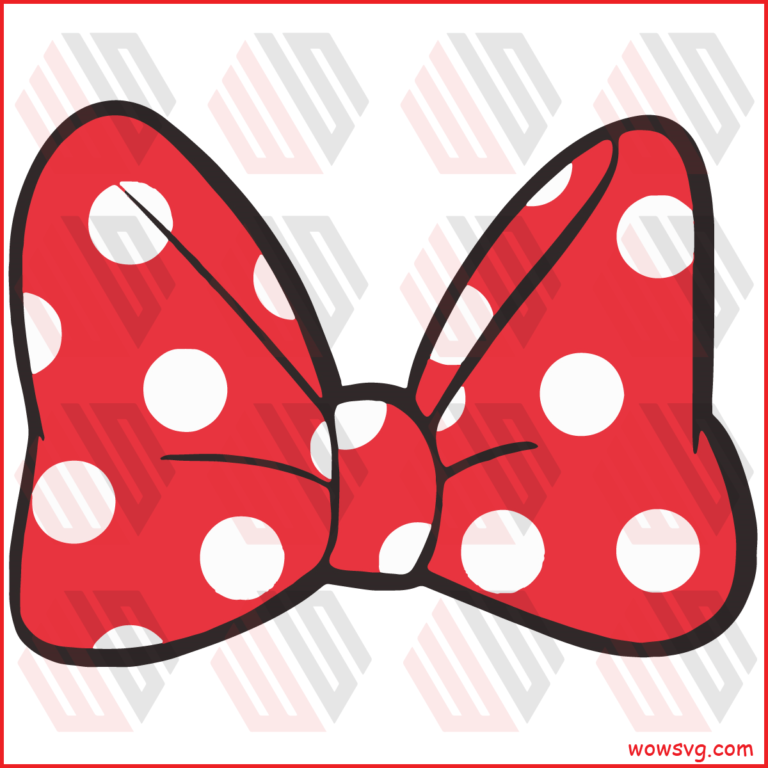 Minnie Mouse Polka Dot Bow Svg TD210312HT12 768x768 1