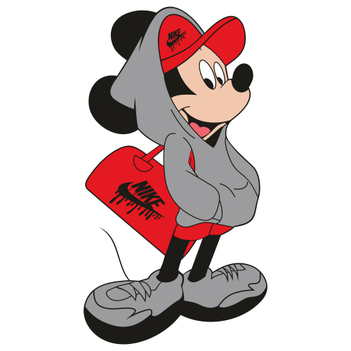 Mickey Mouse Nike Svg