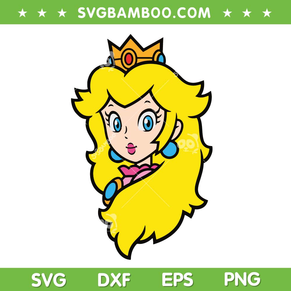 Princess Peach SVG Super Mario Princess