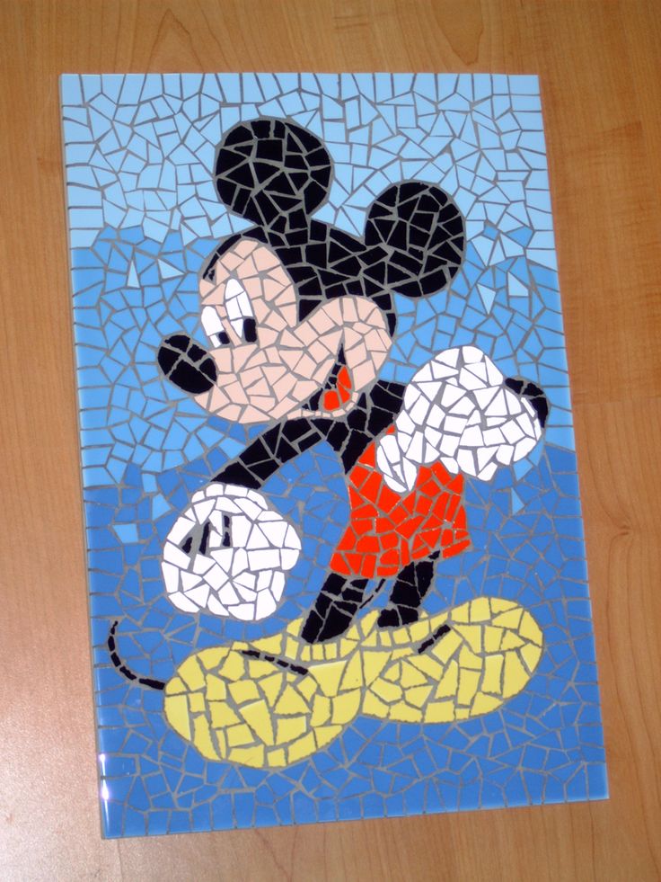 Mickey Mouse Mosaic Svg