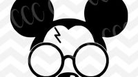 Mickey Mouse Harry Potter Svg