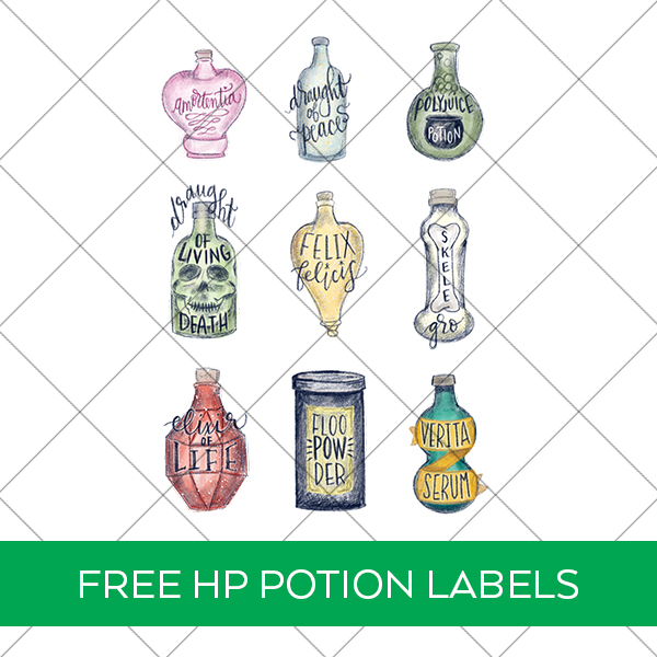 free harry potter potion labels printables