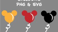 Mickey Mouse Balloons Svg