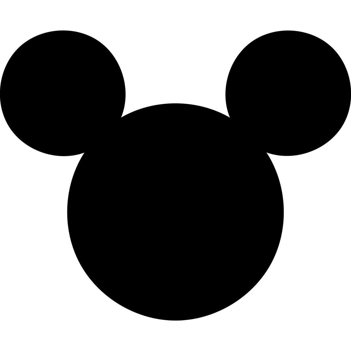 Free Mickey Mouse Silhoutte Svg