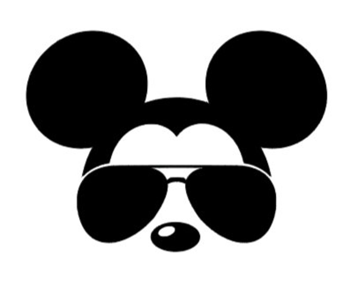 Mickey Mouse With Sunglasses Svg