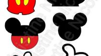 Mickey Mouse Parts Svg