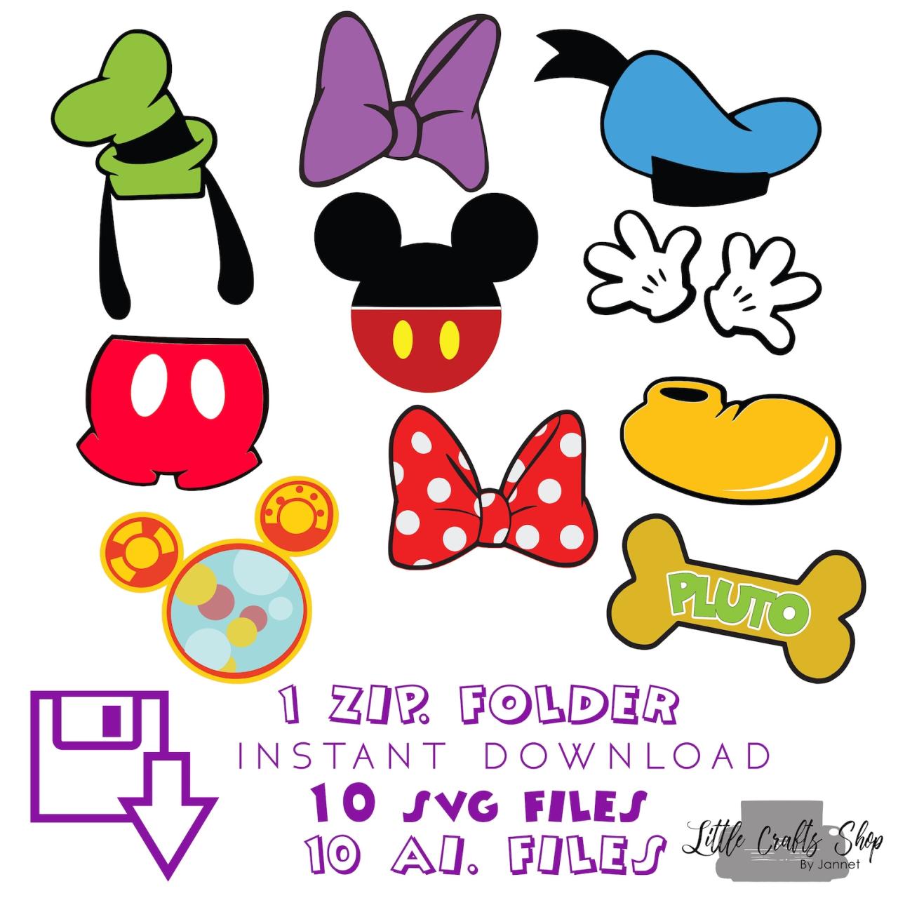 Mickey Mouse Clubhouse Svg