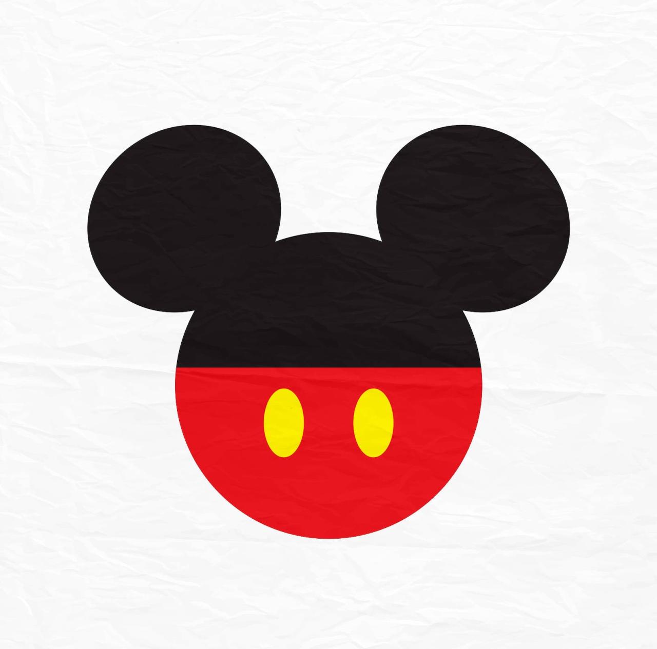 Mickey Mouse Buttons Svg