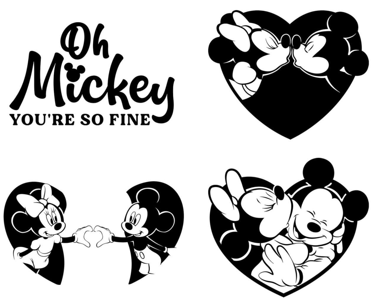 Mickey Minnie Mouse Svg