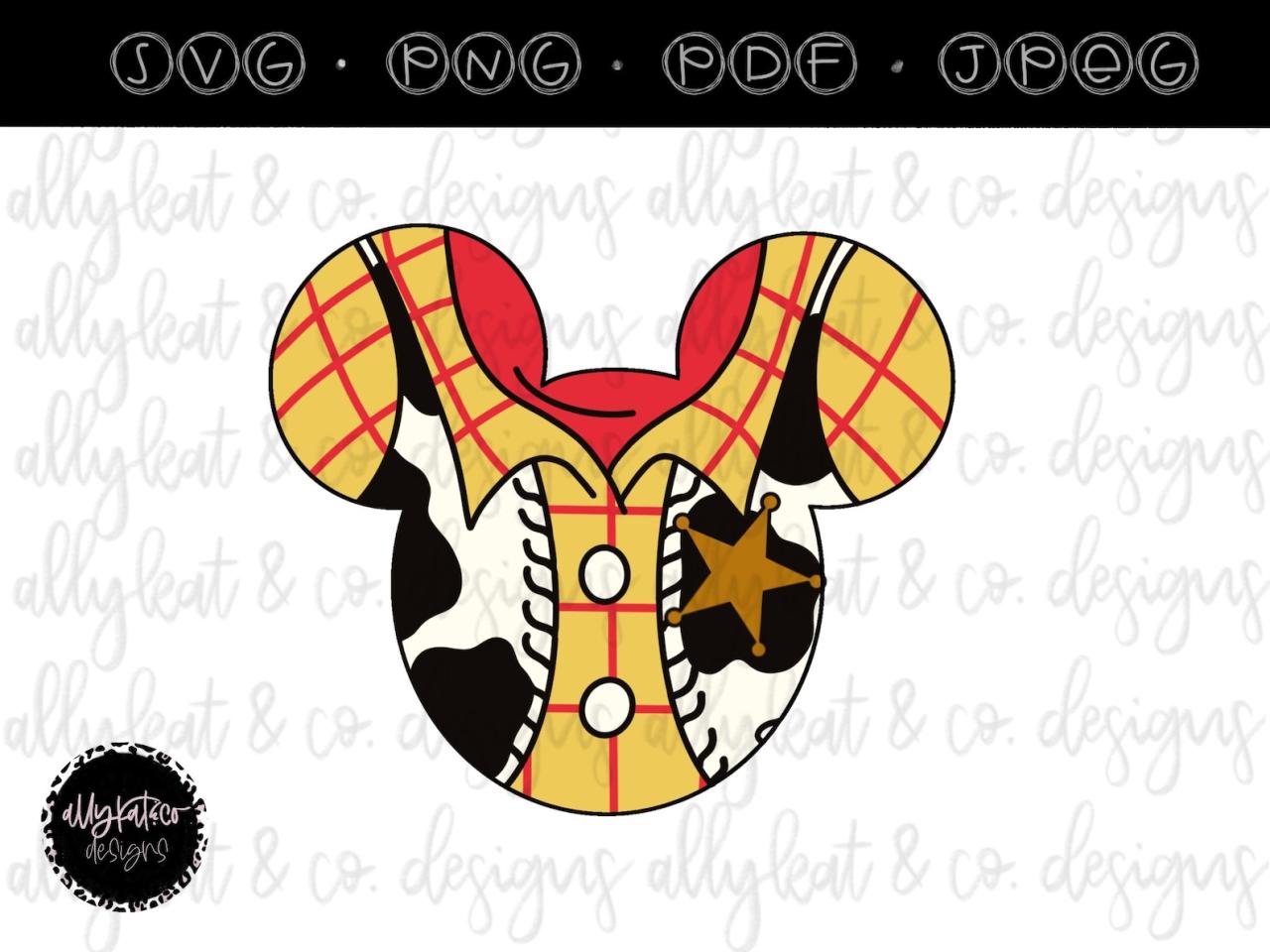 Mickey Mouse Ears Toy Story Rex Svg