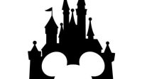 Mickey Mouse With Castle Svg