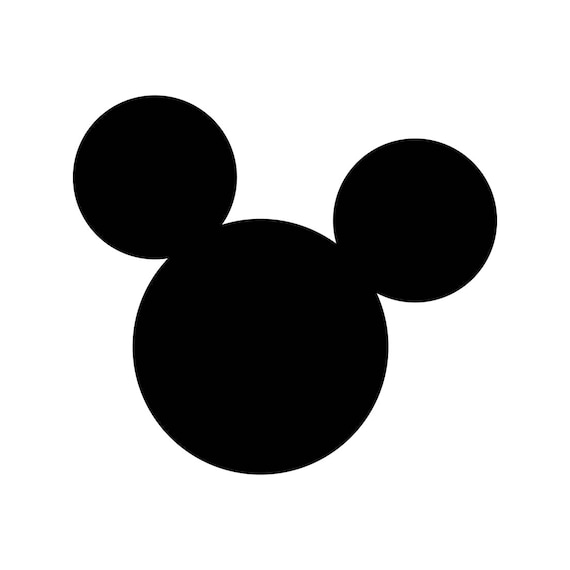 Mickey Mouse Ears Template Svg