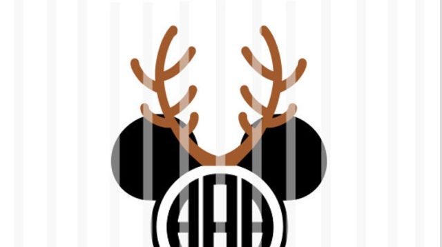 Mickey Mouse Antlers Svg