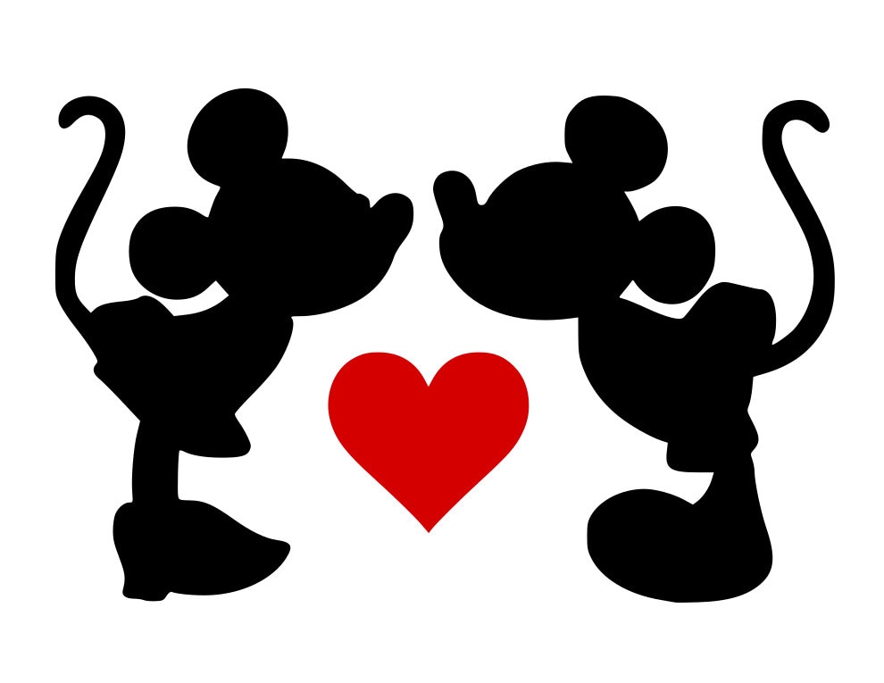 Mickey Mouse Love Svg
