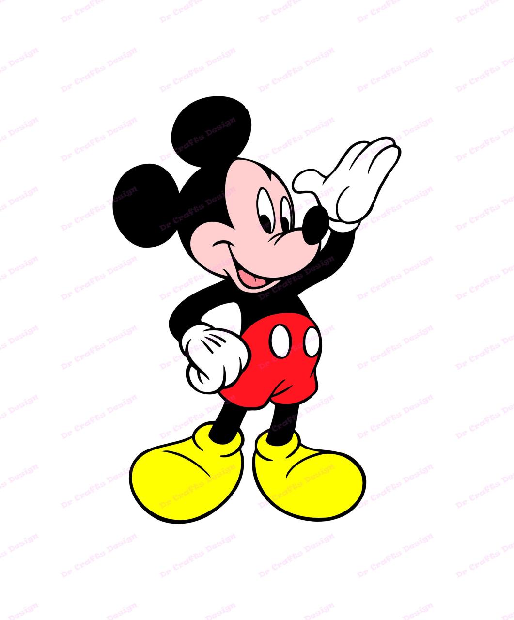 Mickey Mouse Free Svg