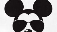 Mickey Mouse Head With Sunglasses Svg