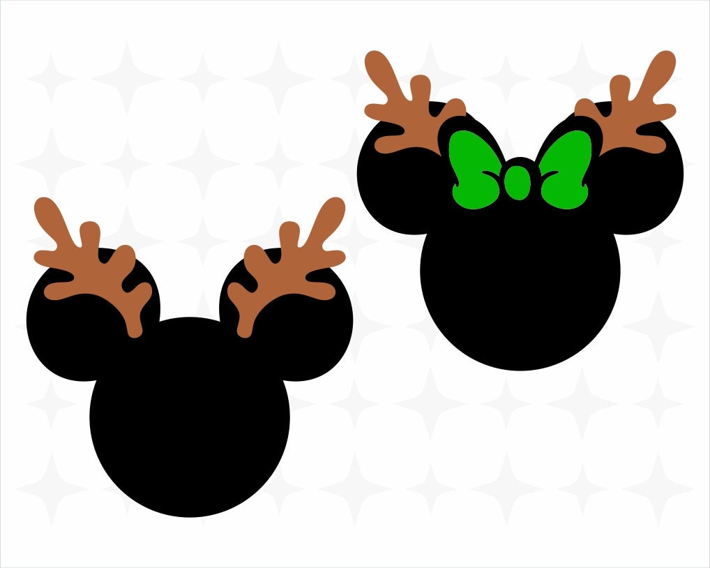 Mickey Mouse Reindeer Svg