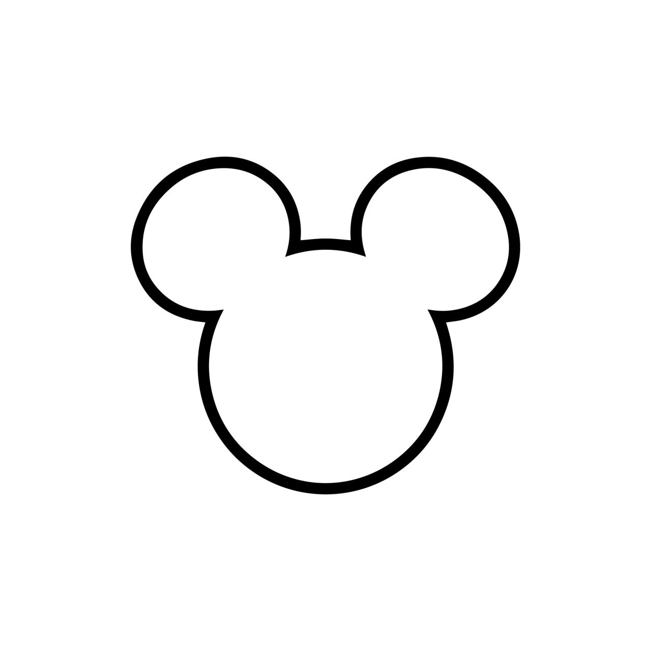 Mickey Mouse Head Outline Svg Freee