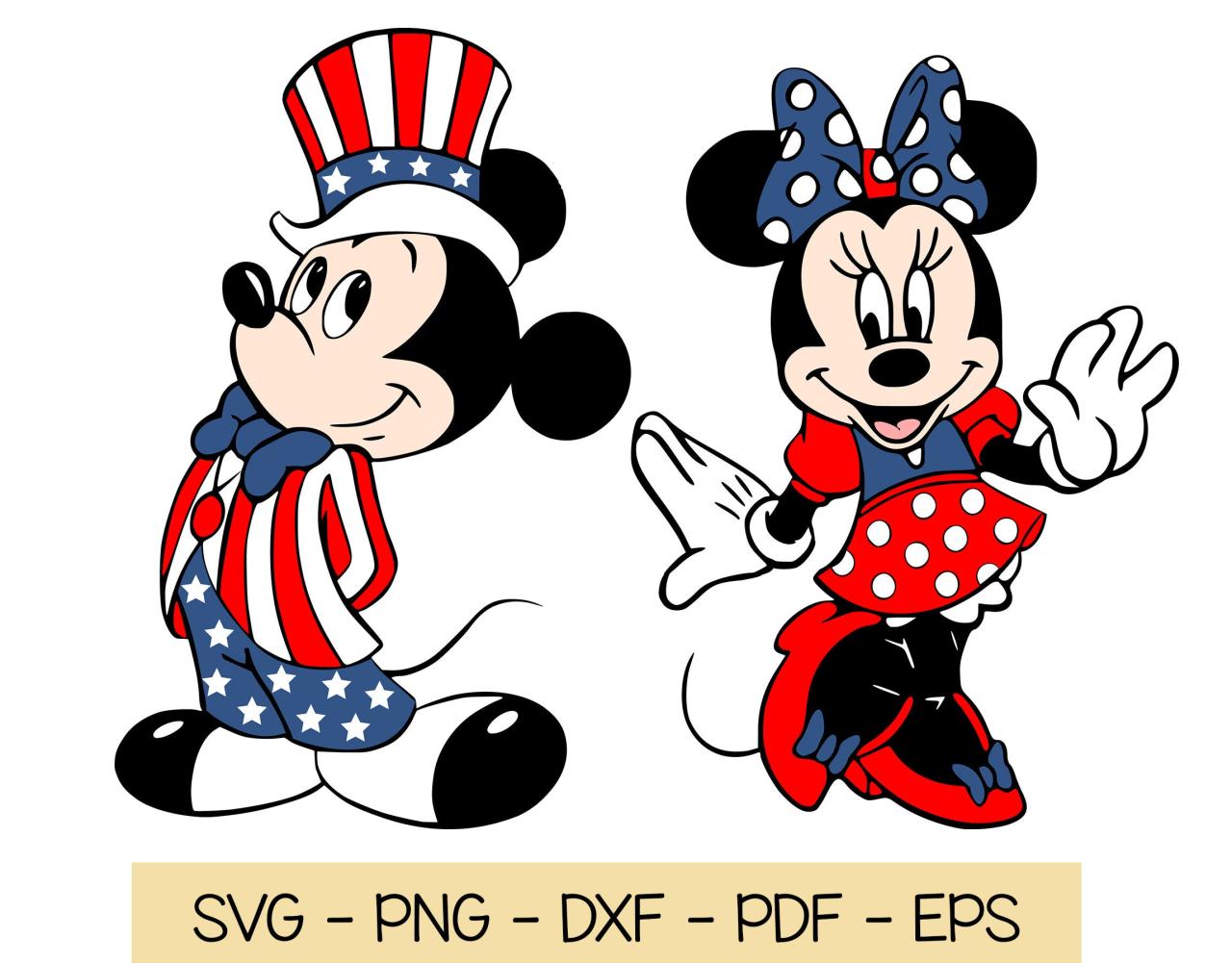 Mickey Mouse 4th Of July Svg