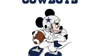 Mickey Mouse Dallas Cowboys Svg