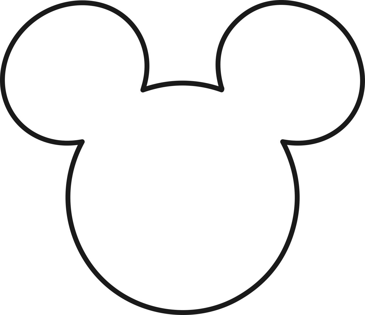 Disney Mickey Mouse Head Svg