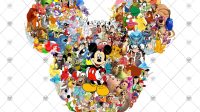 Mickey Mouse Head Multiple Images Svg