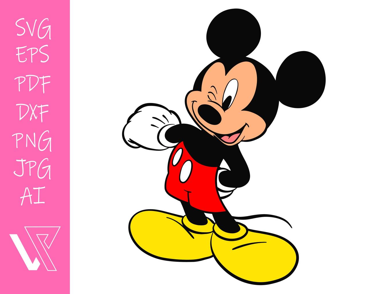 Mickey Mouse Layered Svg
