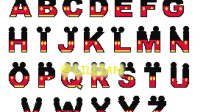 Mickey Mouse Alphabet Svg