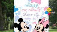 Mickey Mouse And Minnie Mouse Gender Reveal Svg