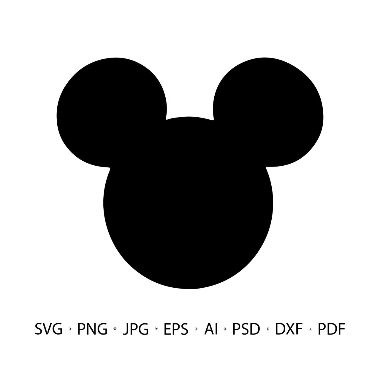Mickey Mouse Filetype Svg