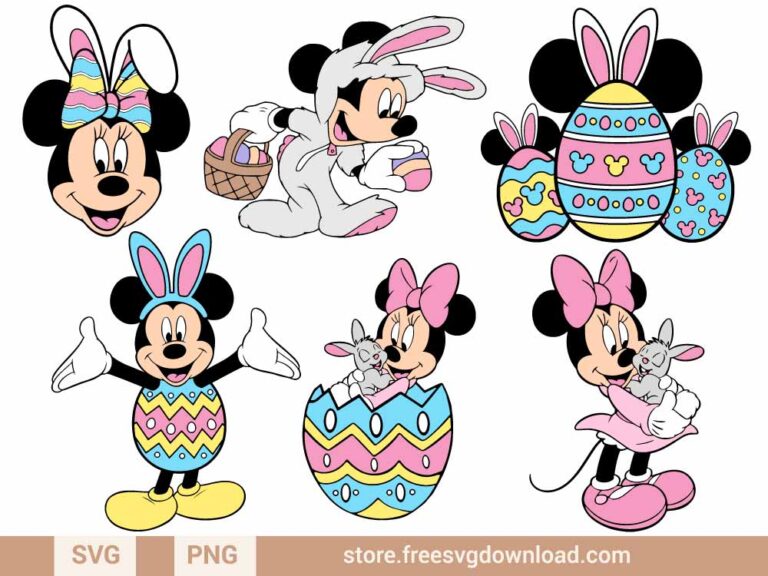 Mickey Mouse Easter Bunny Ears Svg