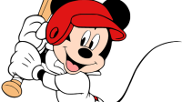 Mickey Mouse Baseball Svg