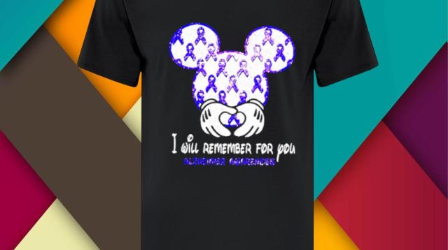 Mickey Mouse Alzheimer Awareness Svg