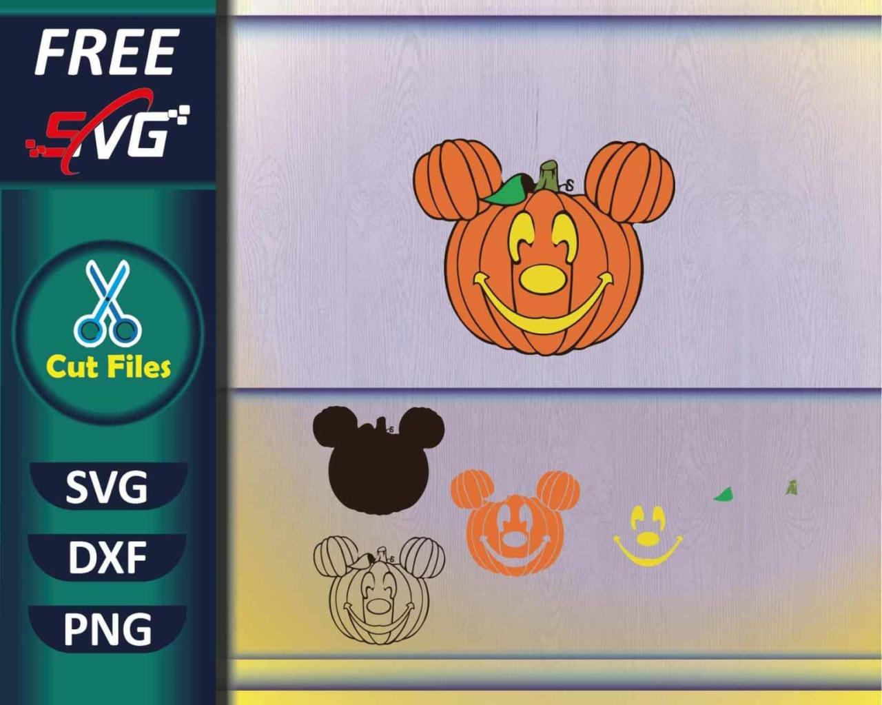 Pumpkin 1928 2019 2019 With Mickey Mouse Head Svg
