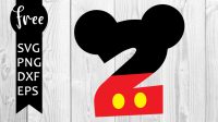 Mickey Mouse 3 Svg