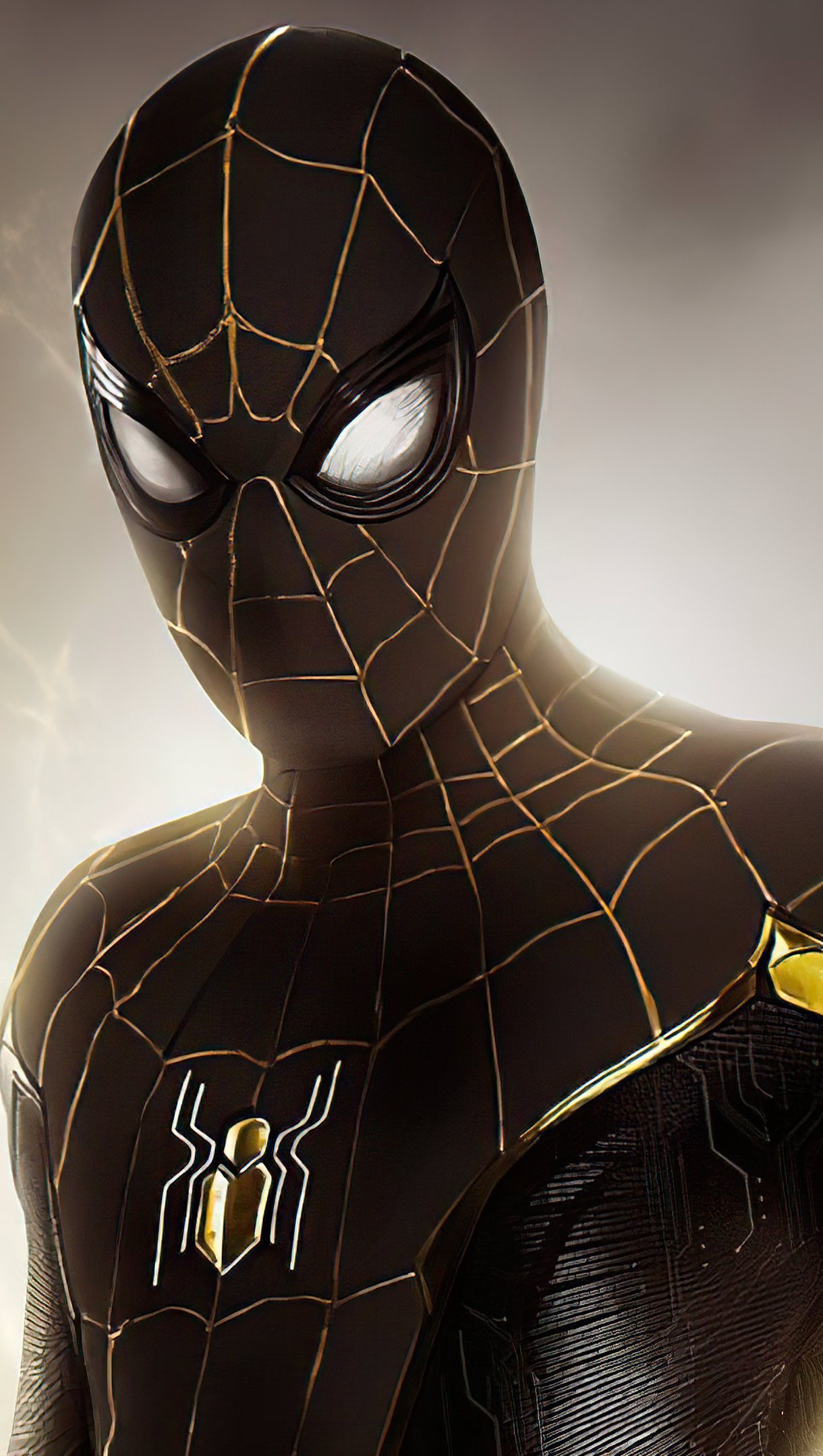 spider man traje negro y dorado 8196