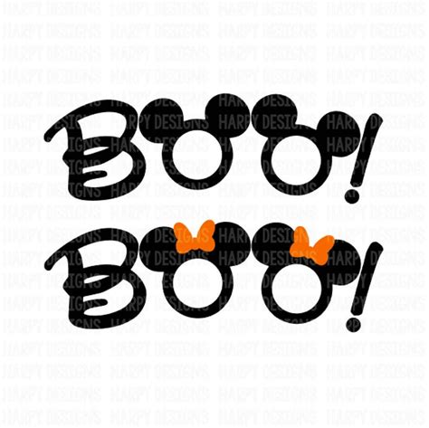 BOO SVG File Boo Svg Halloween SVG Cricut Files | Etsy | Mickey
