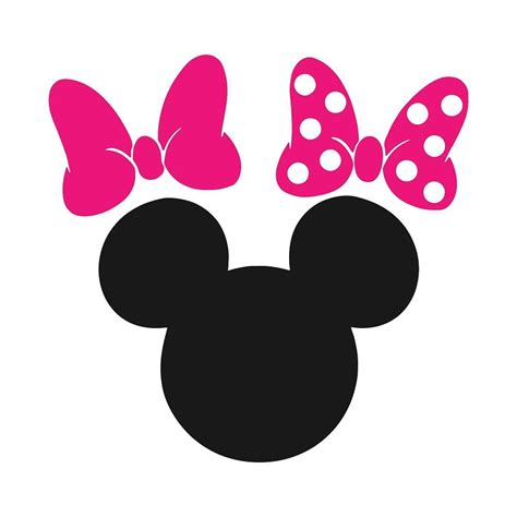 Minnie Mouse SVG PNG, EPS, DXF Cutting File For Cameo Cricut Silhouette