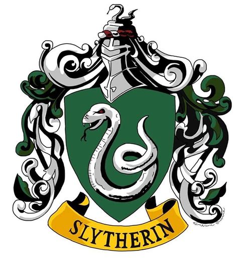 Slytherin crest | Escudos harry potter, Casas estilo harry potter