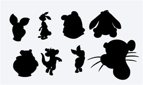 SVG, disney, winnie the pooh and friends, winnie the pooh silhouette