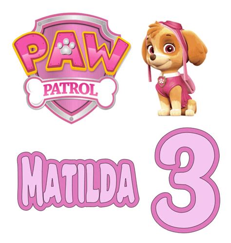 PAW PATROL Cake Topper Personalised Any Names Different | Etsy