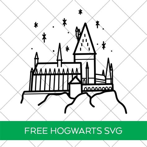 Free Hogwarts SVG | Hogwarts sign, Silhouette diy, Hogwarts