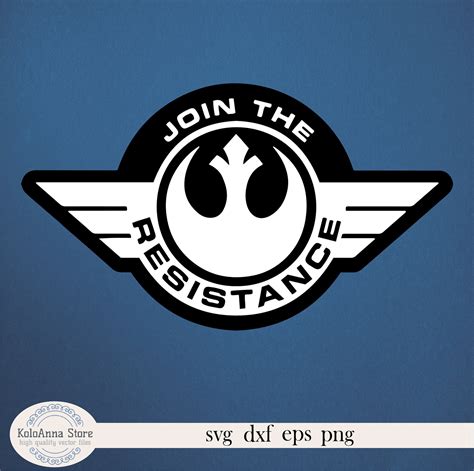 Join the resistance svg star wars svg resistance svg jedi | Etsy