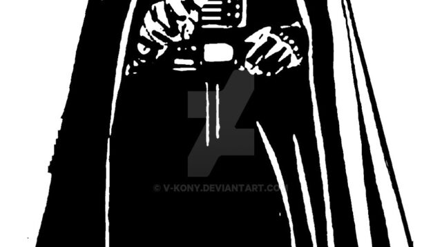 darth vader clipart black and white 4